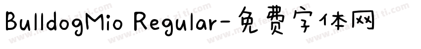 BulldogMio Regular字体转换